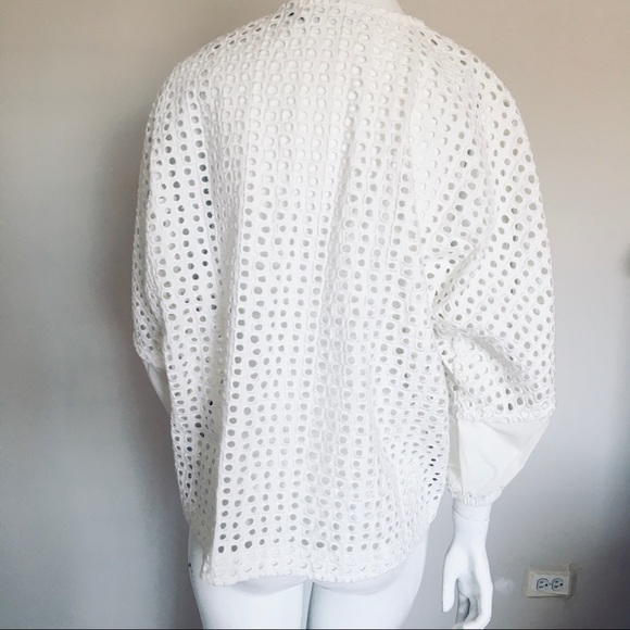 Line and Dot Ranael Eyelet Jacket Size Medium - Picture 4 of 10
